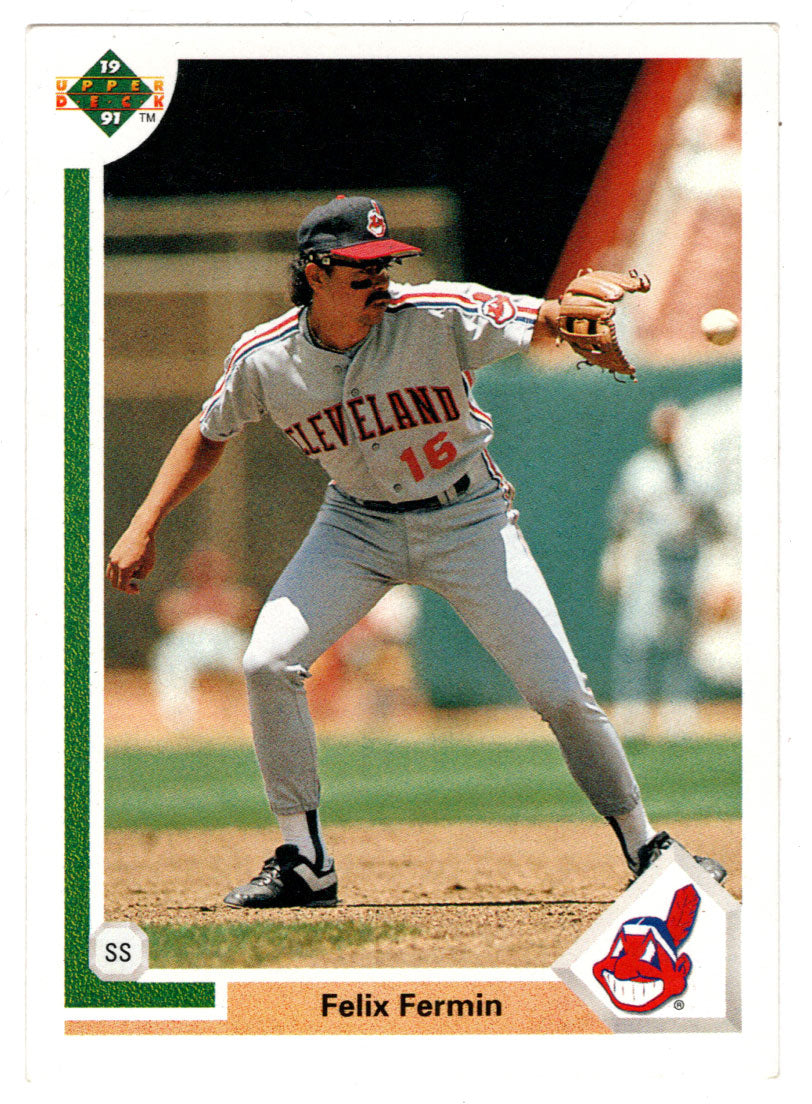 Felix Fermin - Cleveland Indians (MLB Baseball Card) 1991 Upper Deck # 104 Mint