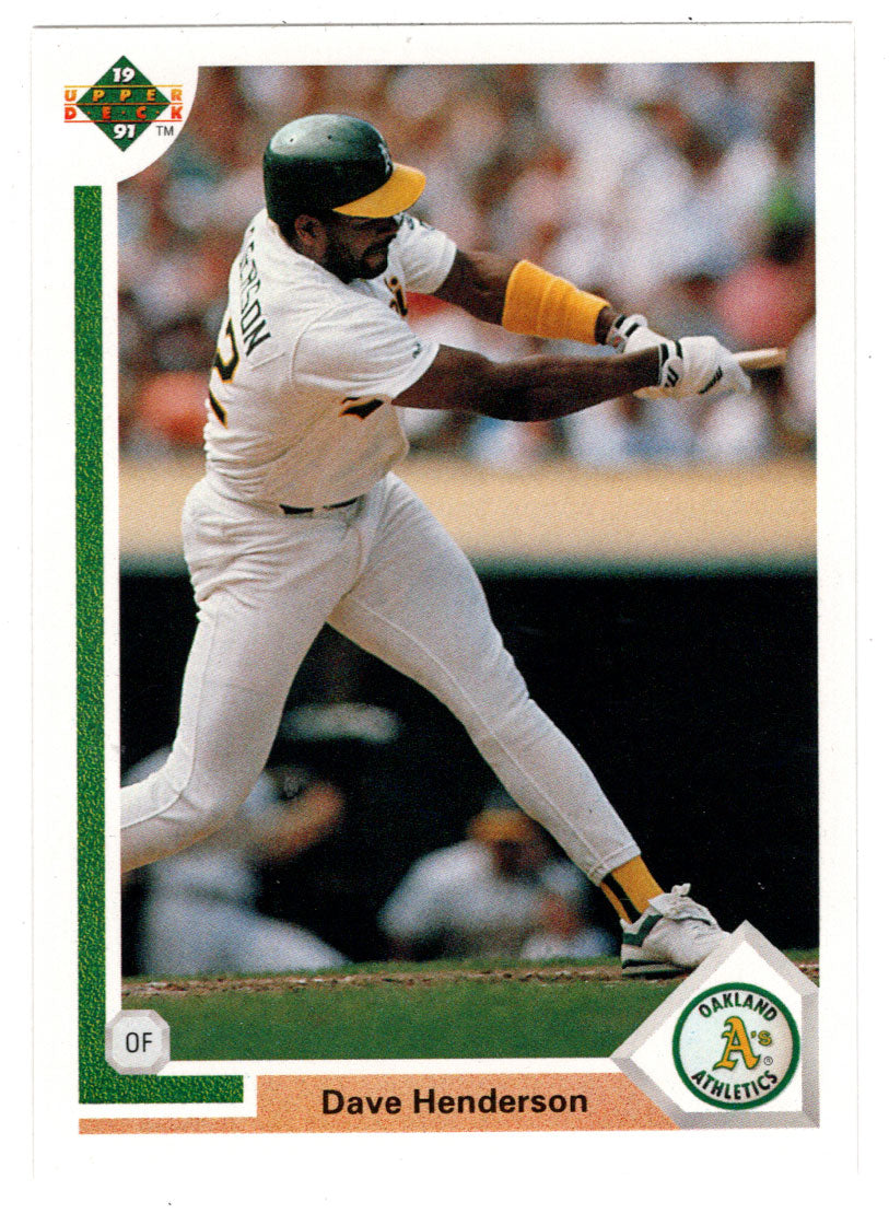 Dave Henderson - Oakland Athletics (MLB Baseball Card) 1991 Upper Deck # 108 Mint