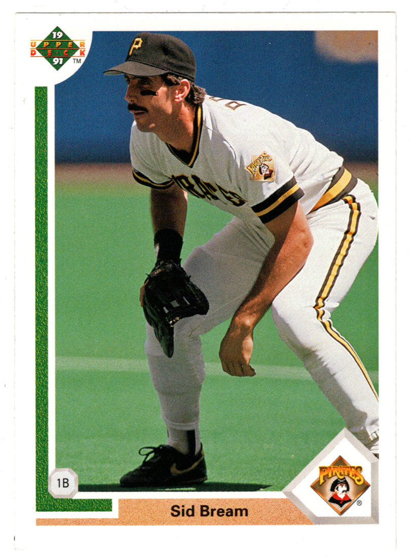 Sid Bream - Pittsburgh Pirates (MLB Baseball Card) 1991 Upper Deck # 109 Mint