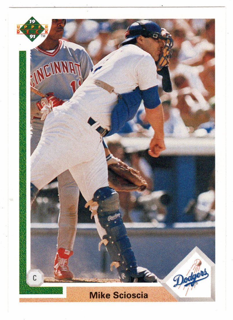 Mike Scioscia - Los Angeles Dodgers (MLB Baseball Card) 1991 Upper Deck # 139 Mint