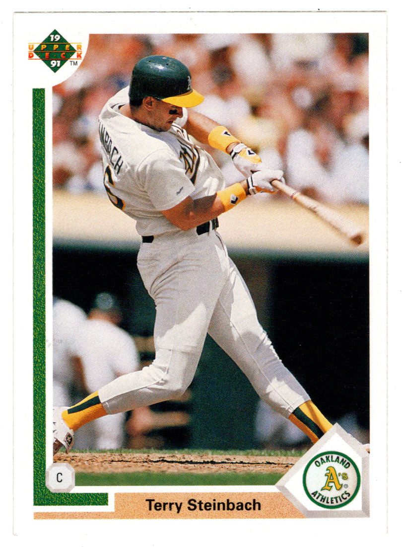 Terry Steinbach - Oakland Athletics (MLB Baseball Card) 1991 Upper Deck # 153 Mint