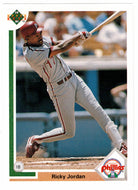 Ricky Jordan - Philadelphia Phillies (MLB Baseball Card) 1991 Upper Deck # 160 Mint