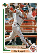 Mike Greenwell - Boston Red Sox (MLB Baseball Card) 1991 Upper Deck # 165 Mint