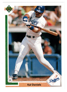 Kal Daniels - Los Angeles Dodgers (MLB Baseball Card) 1991 Upper Deck # 166 Mint