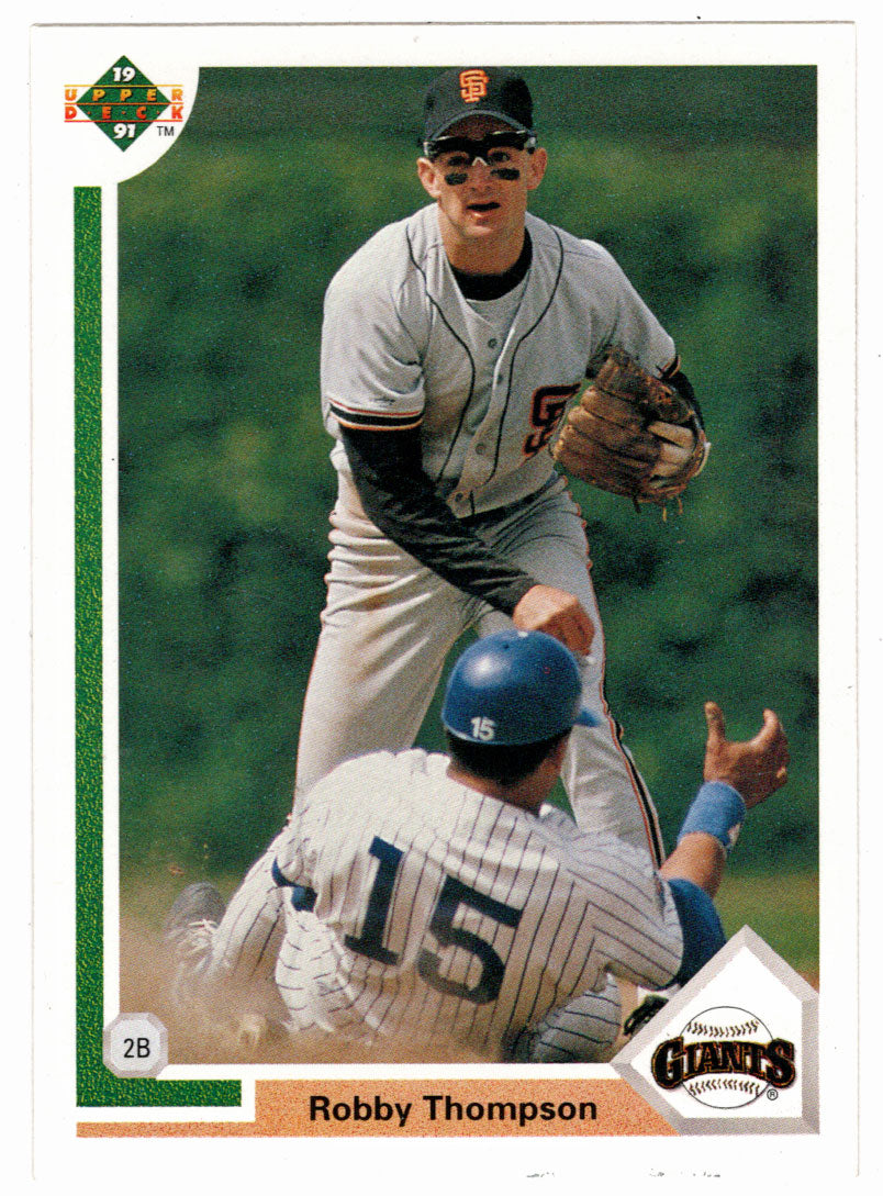 Robby Thompson - San Francisco Giants (MLB Baseball Card) 1991 Upper Deck # 178 Mint