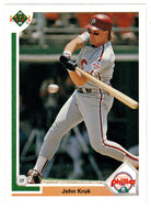 John Kruk - Philadelphia Phillies (MLB Baseball Card) 1991 Upper Deck # 199 Mint