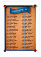 Checklist # 2 (# 101 - # 200) (MLB Baseball Card) 1991 Upper Deck # 200 Mint