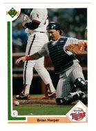 Brian Harper - Minnesota Twins (MLB Baseball Card) 1991 Upper Deck # 212 Mint