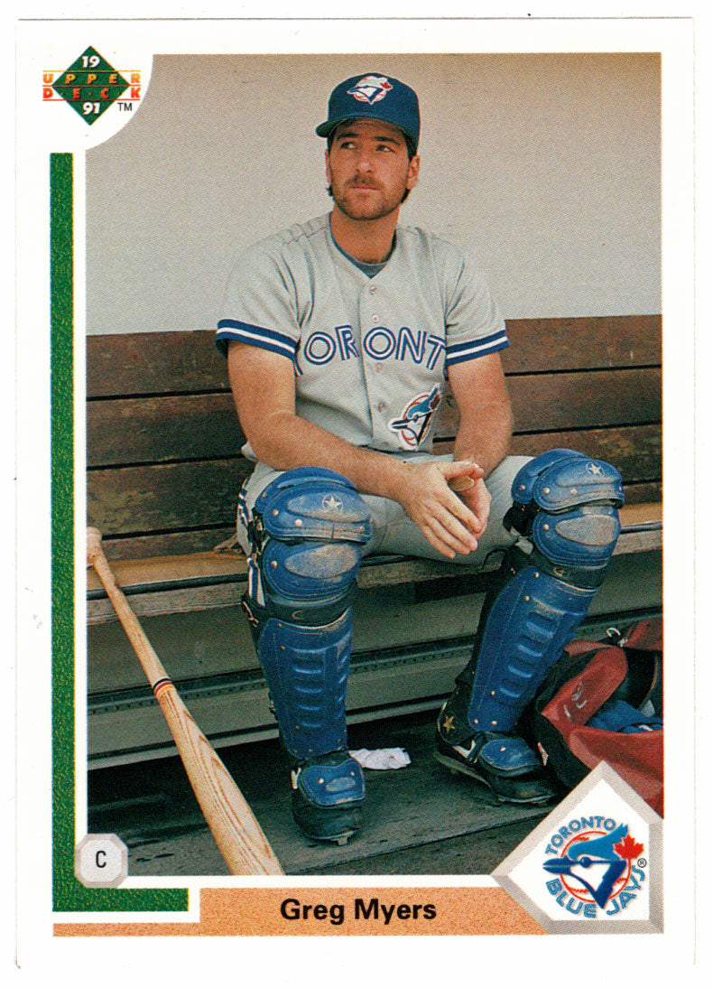 Greg Myers - Toronto Blue Jays (MLB Baseball Card) 1991 Upper Deck # 259 Mint