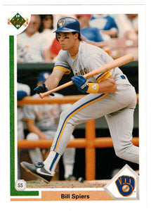 Bill Spiers - Milwaukee Brewers (MLB Baseball Card) 1991 Upper Deck # 268 Mint