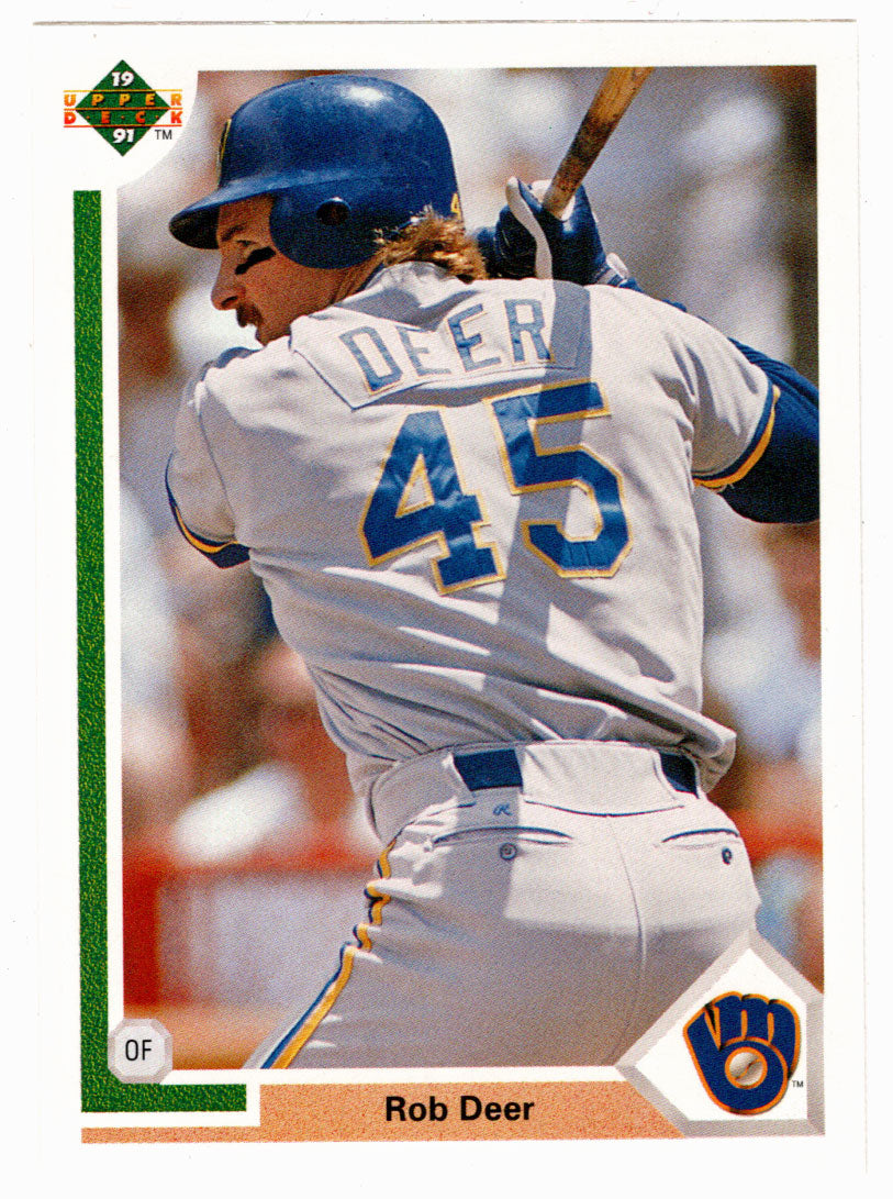 Rob Deer - Milwaukee Brewers (MLB Baseball Card) 1991 Upper Deck # 272 Mint