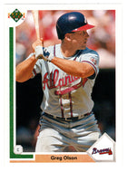 Greg Olson - tlanta Braves (MLB Baseball Card) 1991 Upper Deck # 303 Mint