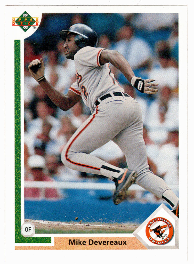 Mike Devereaux - Baltimore Orioles (MLB Baseball Card) 1991 Upper Deck # 308 Mint