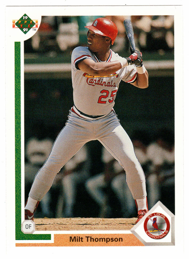 Milt Thompson - St. Louis Cardinals (MLB Baseball Card) 1991 Upper Deck # 309 Mint