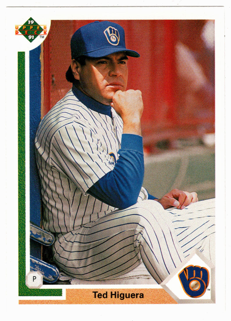 Ted Higuera - Milwaukee Brewers (MLB Baseball Card) 1991 Upper Deck # 341 Mint