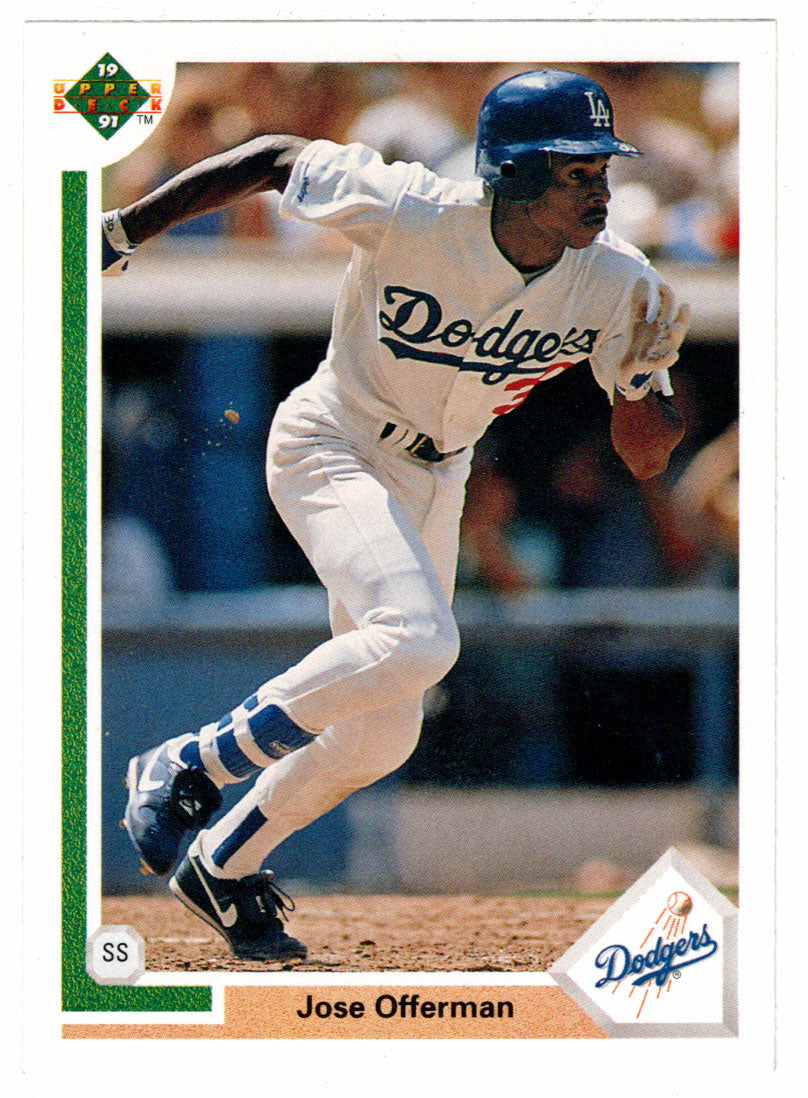 Jose Offerman - Los Angeles Dodgers (MLB Baseball Card) 1991 Upper Deck # 356 Mint