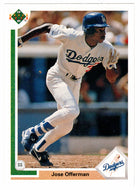 Jose Offerman - Los Angeles Dodgers (MLB Baseball Card) 1991 Upper Deck # 356 Mint