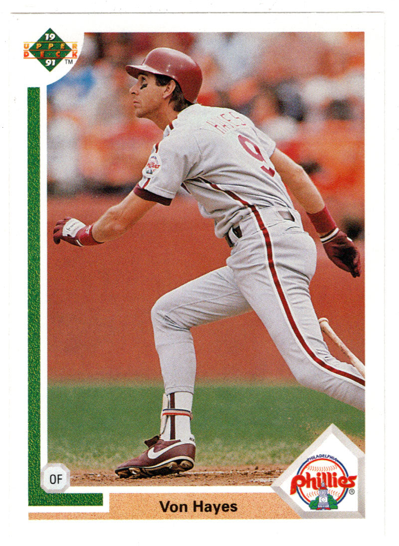 Von Hayes - Philadelphia Phillies (MLB Baseball Card) 1991 Upper Deck # 368 Mint