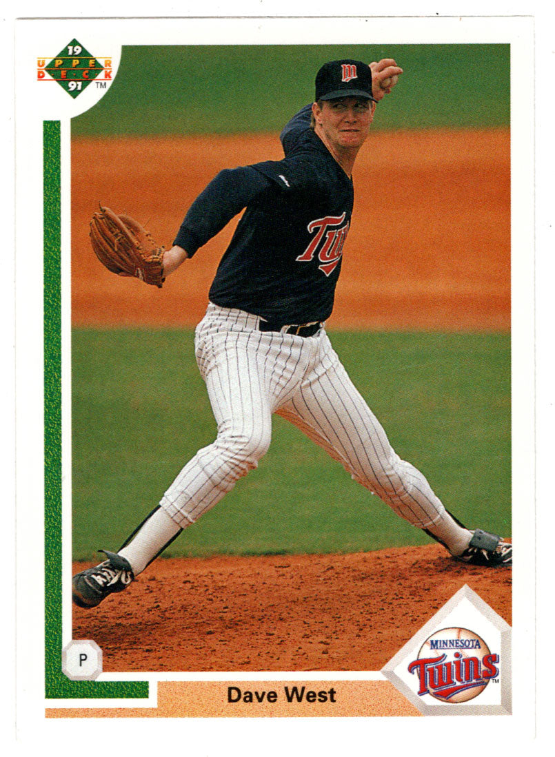 David West - Minnesota Twins (MLB Baseball Card) 1991 Upper Deck # 377 Mint