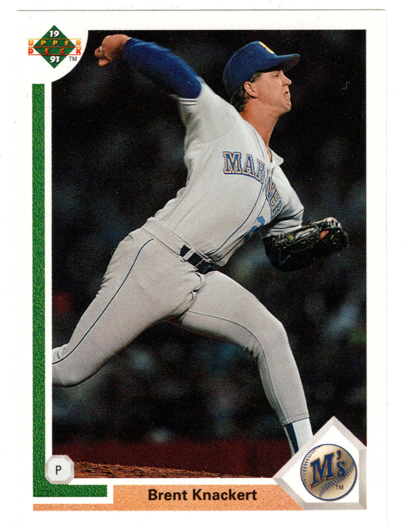 Brent Knackert - Seattle Mariners (MLB Baseball Card) 1991 Upper Deck # 378 Mint