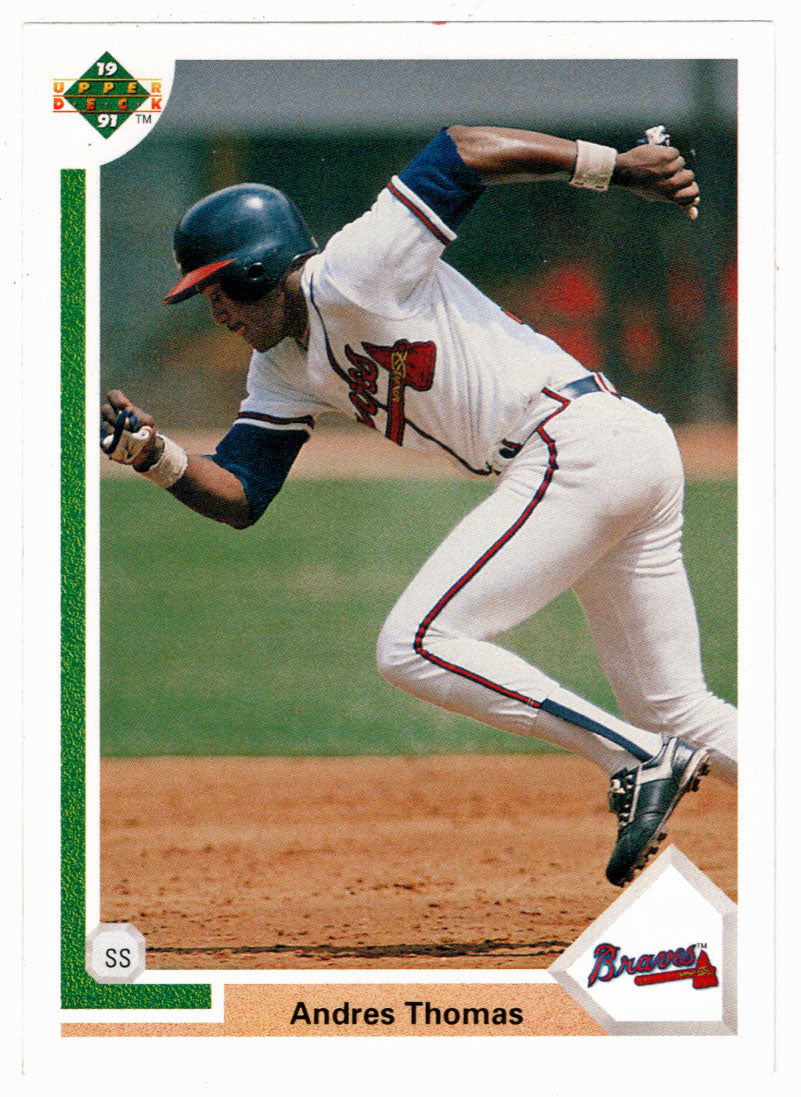 Andres Thomas - Atlanta Braves (MLB Baseball Card) 1991 Upper Deck # 384 Mint