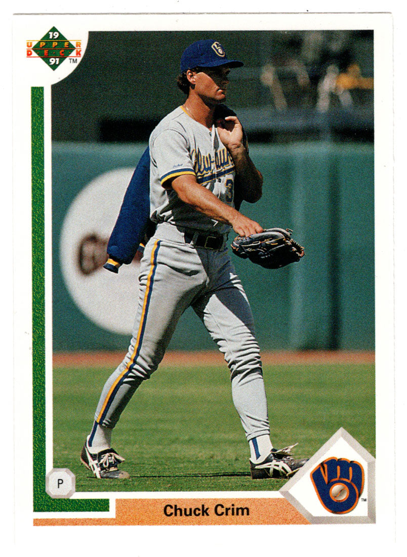 Chuck Crim - Milwaukee Brewers (MLB Baseball Card) 1991 Upper Deck # 391 Mint