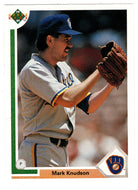 Mark Knudson - Milwaukee Brewers (MLB Baseball Card) 1991 Upper Deck # 393 Mint