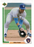 Mike Felder - Milwaukee Brewers (MLB Baseball Card) 1991 Upper Deck # 395 Mint