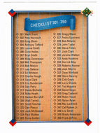 Checklist # 4 (# 301 - # 400) (MLB Baseball Card) 1991 Upper Deck # 400 Mint