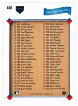 Load image into Gallery viewer, Checklist # 4 (# 301 - # 400) (MLB Baseball Card) 1991 Upper Deck # 400 Mint
