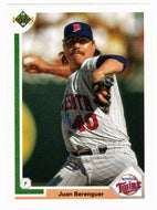 Juan Berenguer - Minnesota Twins (MLB Baseball Card) 1991 Upper Deck # 411 Mint