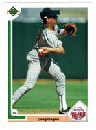 Greg Gagne - Minnesota Twins (MLB Baseball Card) 1991 Upper Deck # 415 Mint