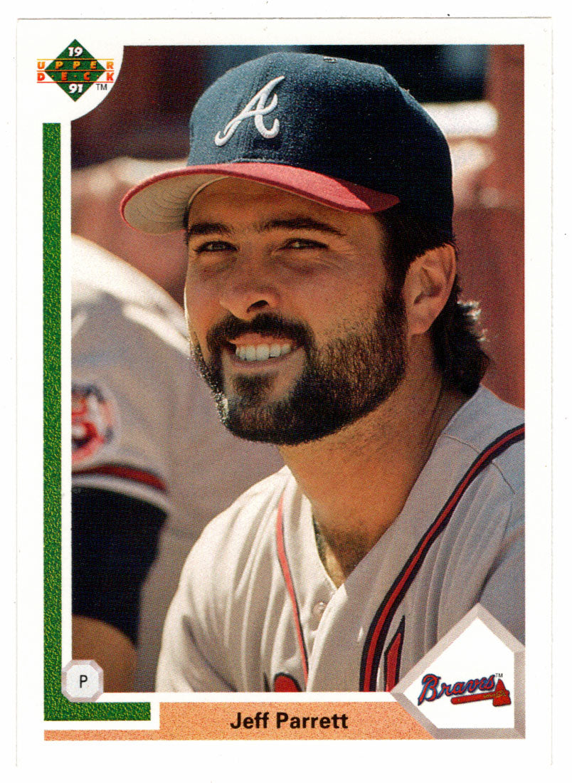 Jeff Parrett - Atlanta Braves (MLB Baseball Card) 1991 Upper Deck # 417 Mint