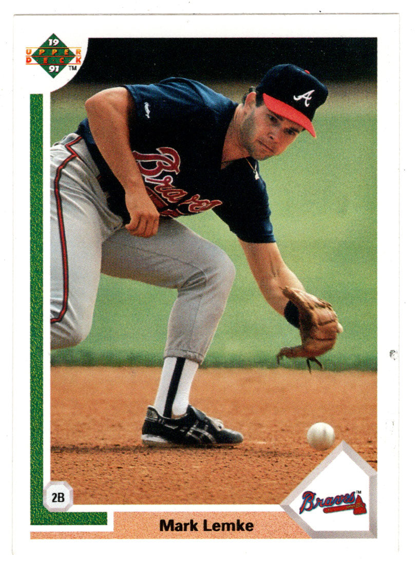 Mark Lemke - Atlanta Braves (MLB Baseball Card) 1991 Upper Deck # 419 Mint
