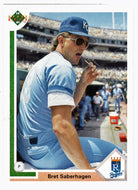 Bret Saberhagen - Kansas City Royals (MLB Baseball Card) 1991 Upper Deck # 435 Mint