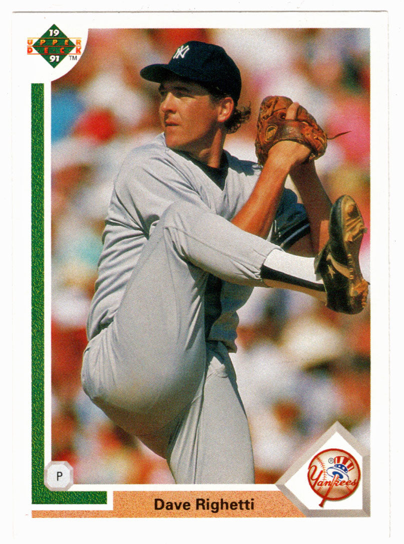 Dave Righetti - New York Yankees (MLB Baseball Card) 1991 Upper Deck # 448 Mint