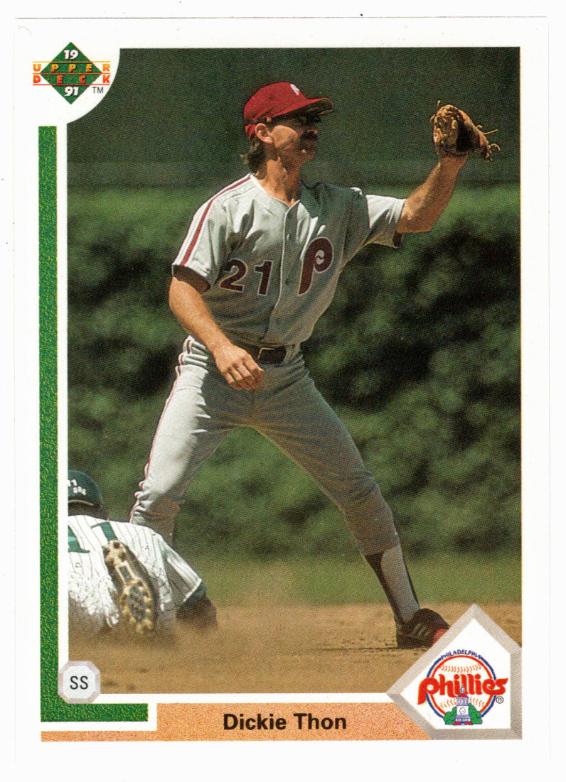 Dickie Thon - Philadelphia Phillies (MLB Baseball Card) 1991 Upper Deck # 449 Mint