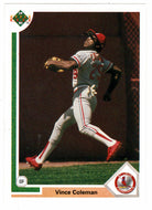 Vince Coleman - St. Louis Cardinals (MLB Baseball Card) 1991 Upper Deck # 461 Mint