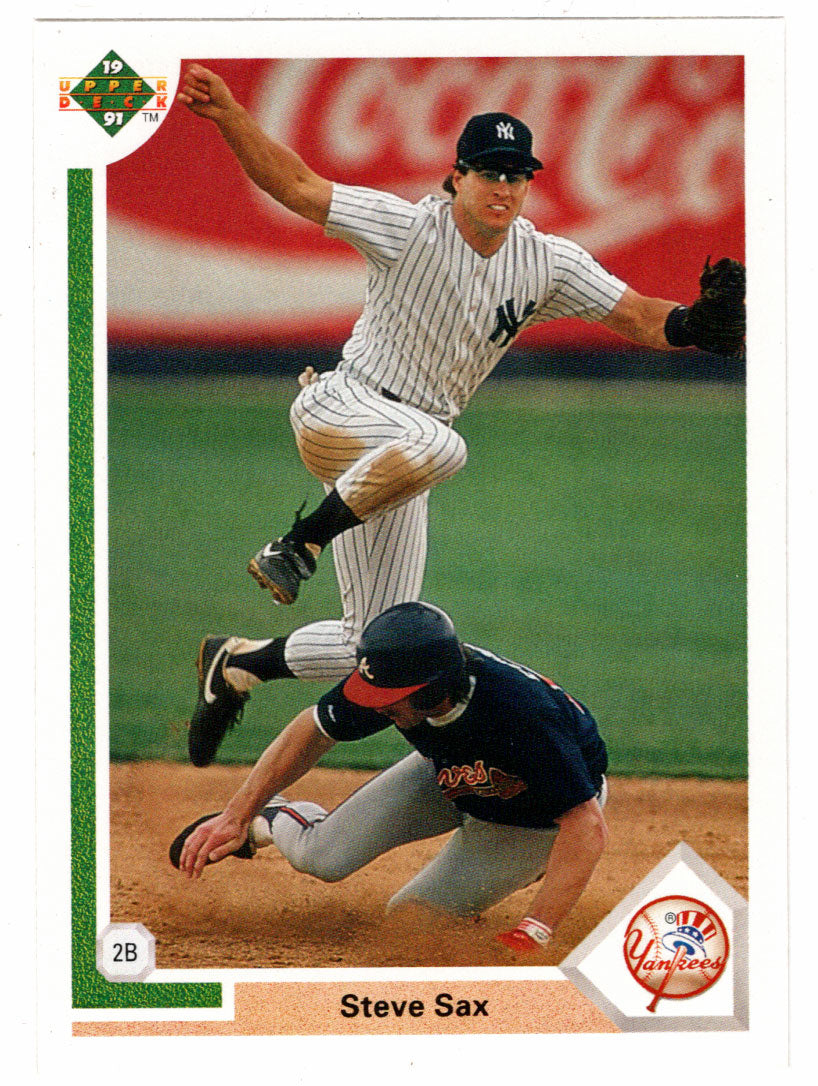 Steve Sax - New York Yankees (MLB Baseball Card) 1991 Upper Deck # 462 Mint