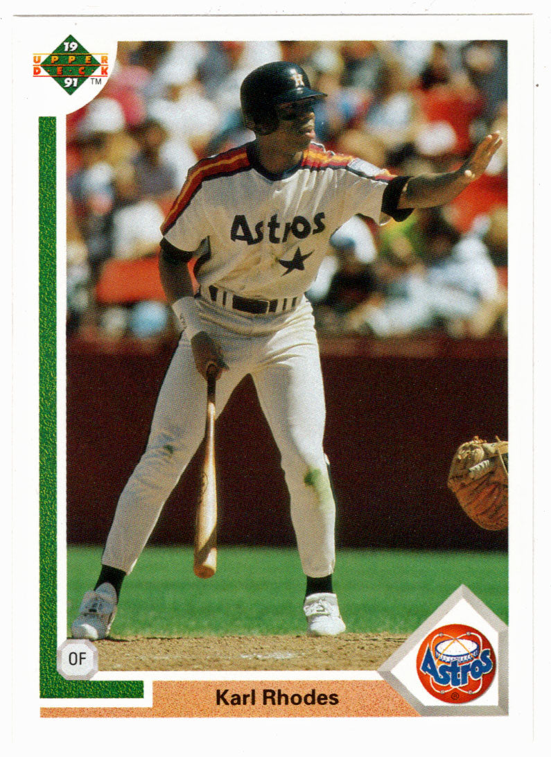 Karl Rhodes - Houston Astros (MLB Baseball Card) 1991 Upper Deck # 466 Mint