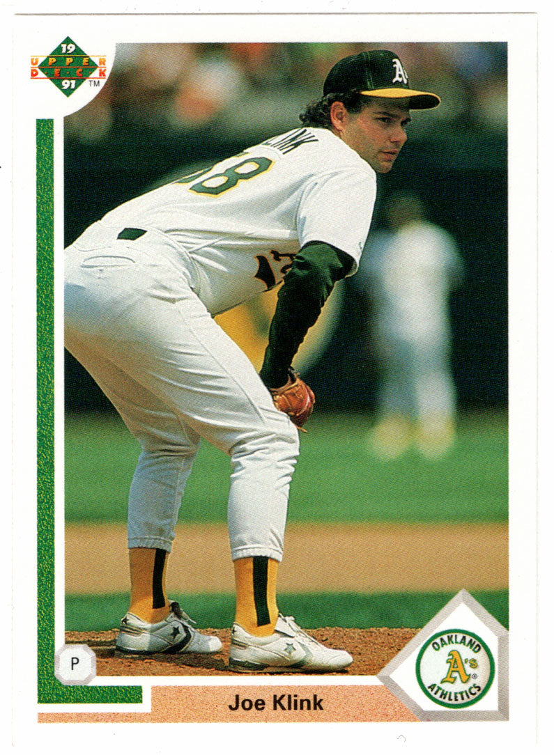 Joe Klink - Oakland Athletics (MLB Baseball Card) 1991 Upper Deck # 468 Mint