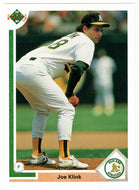 Joe Klink - Oakland Athletics (MLB Baseball Card) 1991 Upper Deck # 468 Mint