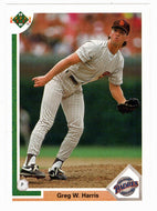 Greg W. Harris - San Diego Padres (MLB Baseball Card) 1991 Upper Deck # 489 Mint