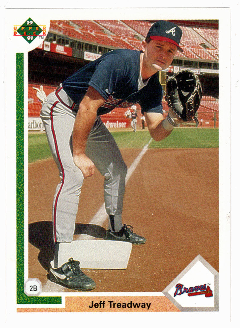 Jeff Treadway - Atlanta Braves (MLB Baseball Card) 1991 Upper Deck # 499 Mint
