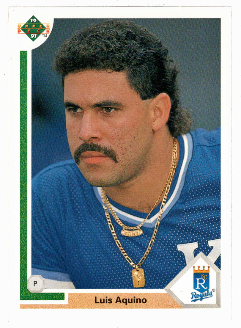 Luis Aquino - Kansas City Royals (MLB Baseball Card) 1991 Upper Deck # 504 Mint