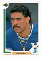Luis Aquino - Kansas City Royals (MLB Baseball Card) 1991 Upper Deck # 504 Mint