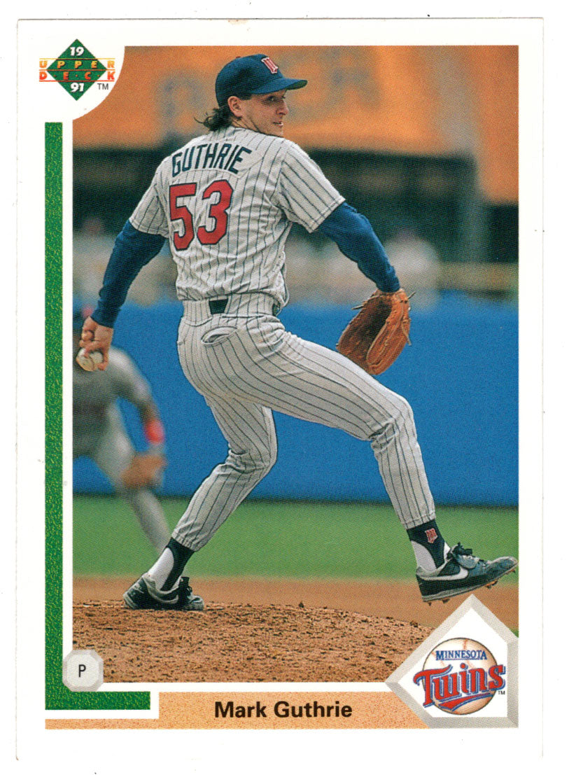 Mark Guthrie - Minnesota Twins (MLB Baseball Card) 1991 Upper Deck # 505 Mint