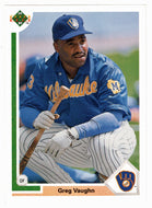 Greg Vaughn - Milwaukee Brewers (MLB Baseball Card) 1991 Upper Deck # 526 Mint