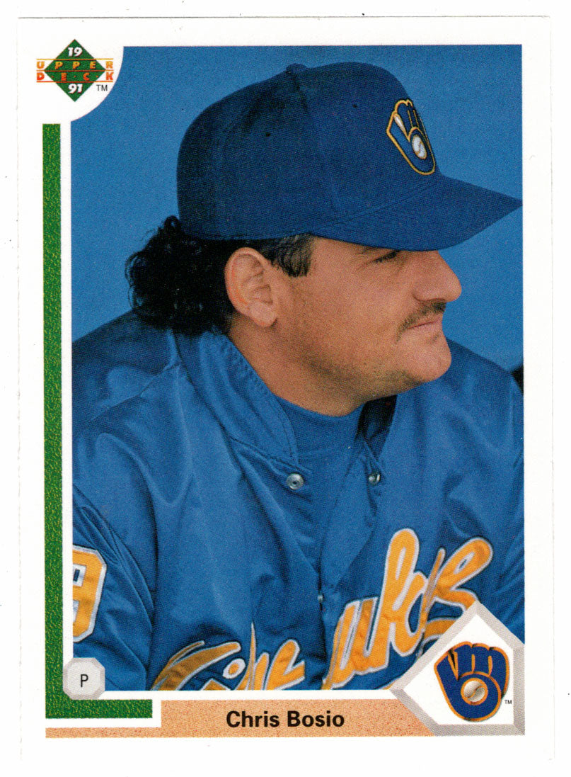 Chris Bosio - Milwaukee Brewers (MLB Baseball Card) 1991 Upper Deck # 529 Mint