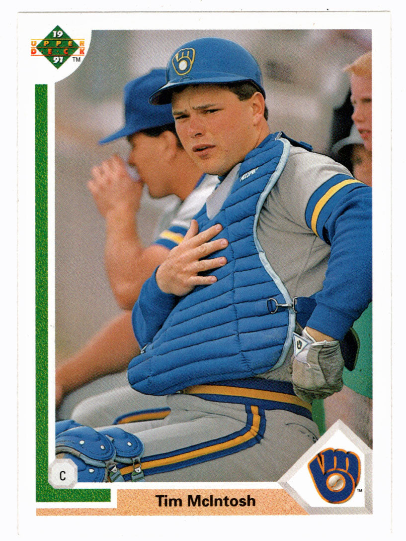 Tim McIntosh - Milwaukee Brewers (MLB Baseball Card) 1991 Upper Deck # 547 Mint
